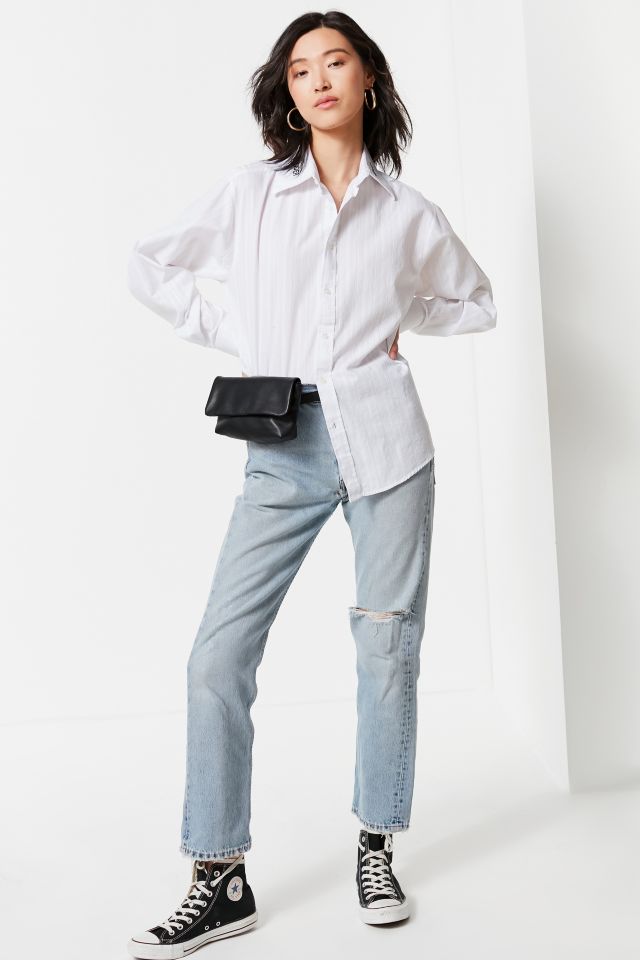 Vintage Embroidered Collar Button-Down Shirt #4