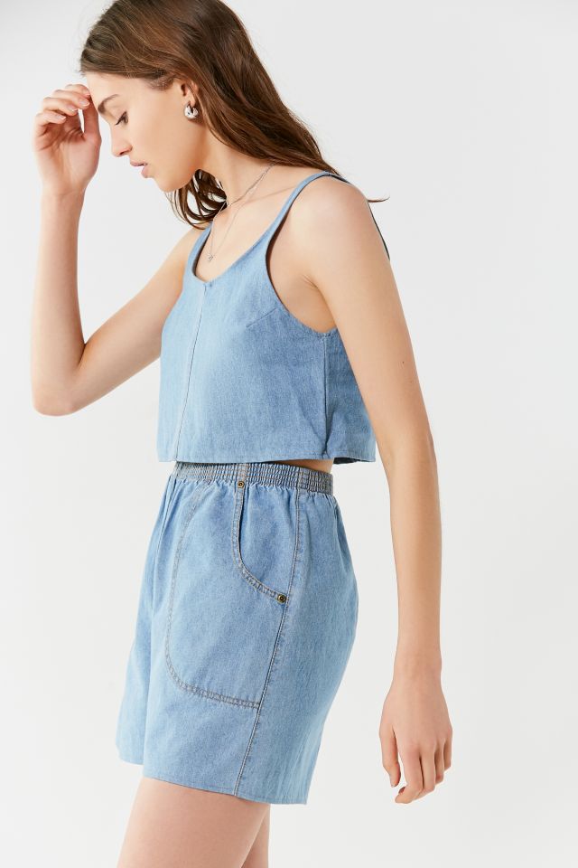 Urban Renewal Remade Denim Short Two-Piece Set #1