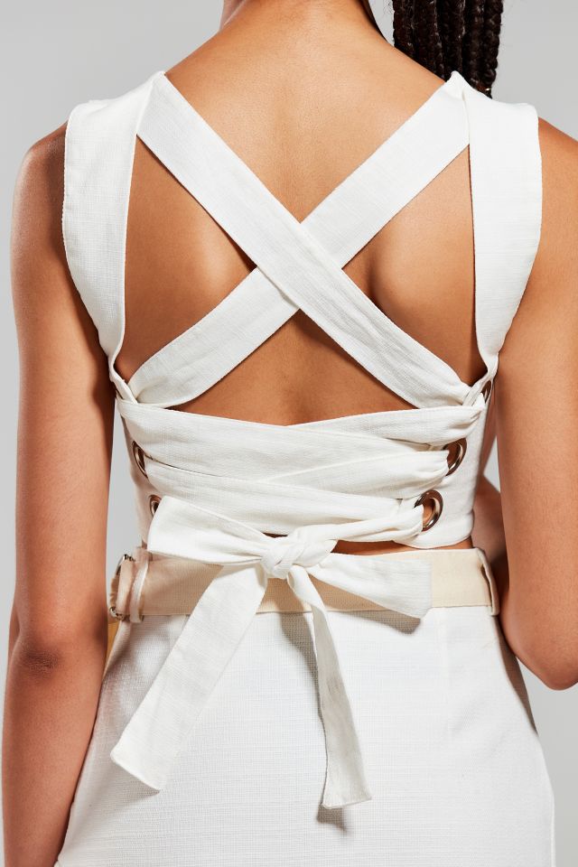Nice Martin Feray Lace-Up Top #3