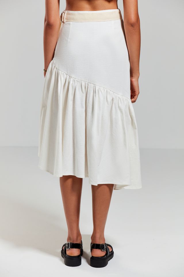 Nice Martin Olsen Ruffle Midi Skirt #3