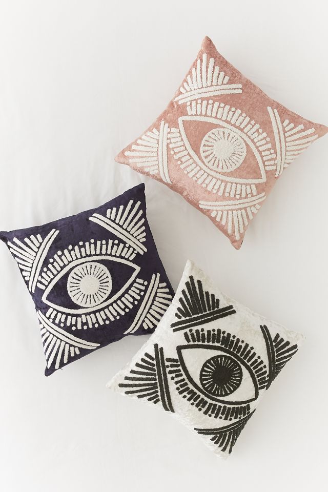 Magic Eye Velvet Throw Pillow #3