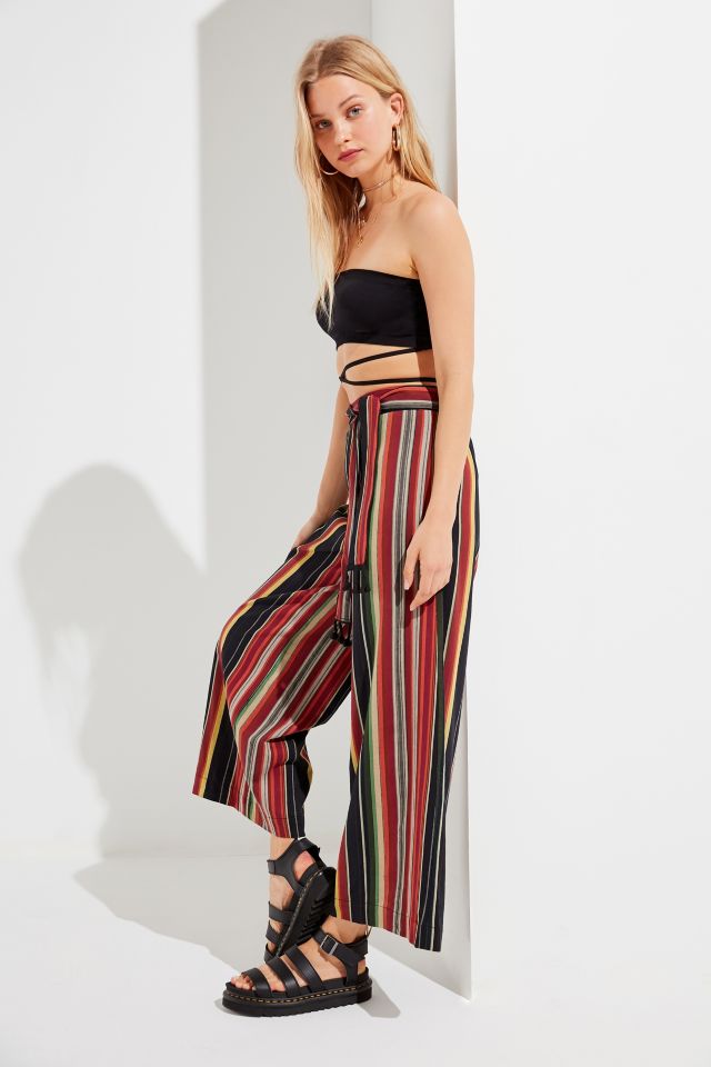 UO Marie Tassel Tie Striped Pant #3
