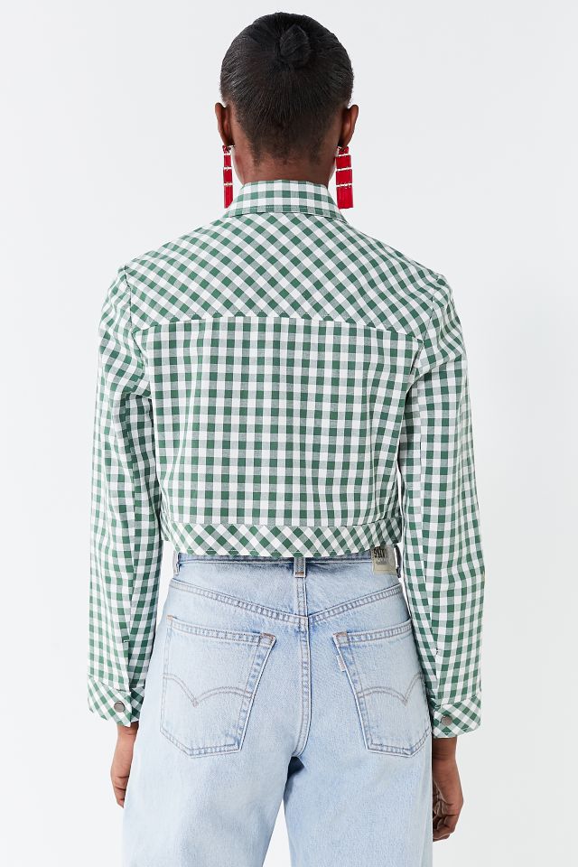 MANGO Gingham Check Cotton Shirt | endource