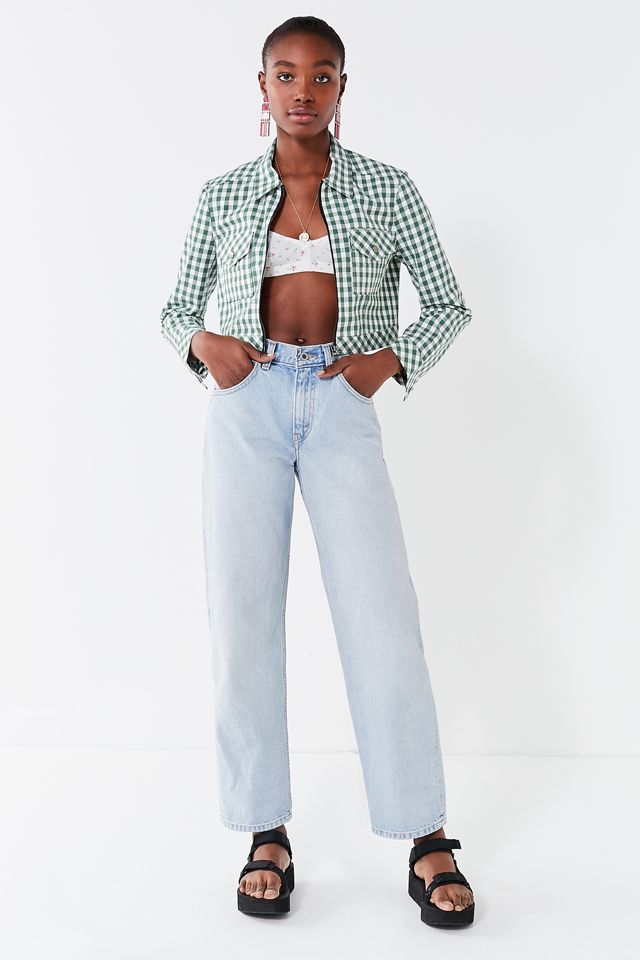 UO As If Cropped Gingham Jacket #2