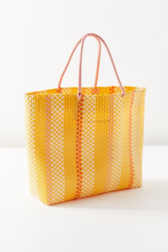 Sunny Stripe Woven Tote Bag #1