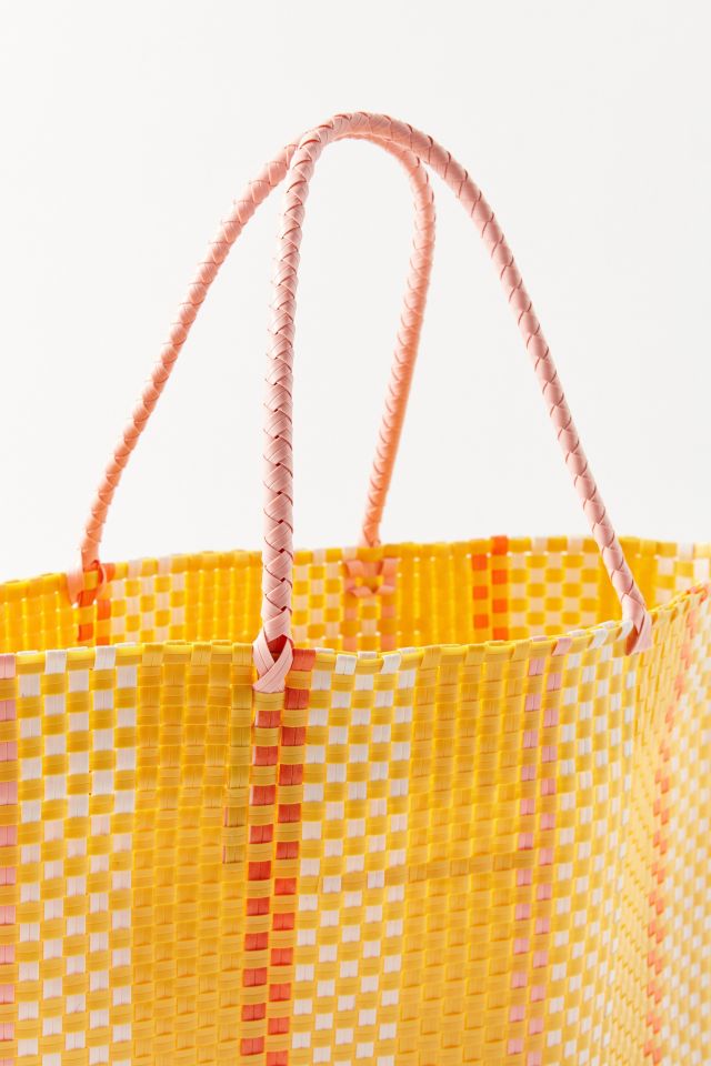 Sunny Stripe Woven Tote Bag #3