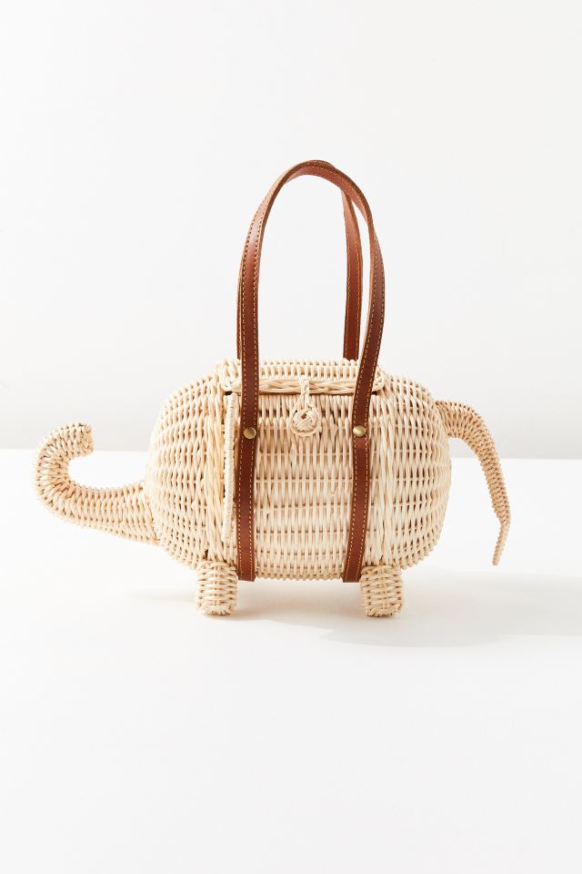 Wicker Elephant Bag #1