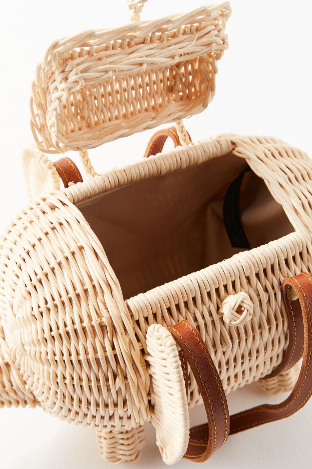 Wicker Elephant Bag #2