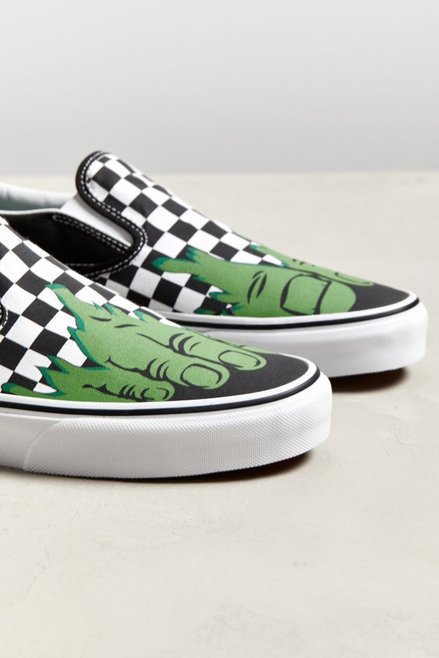 Vans X Marvel Hulk Checkerboard Slip-On Sneaker #2