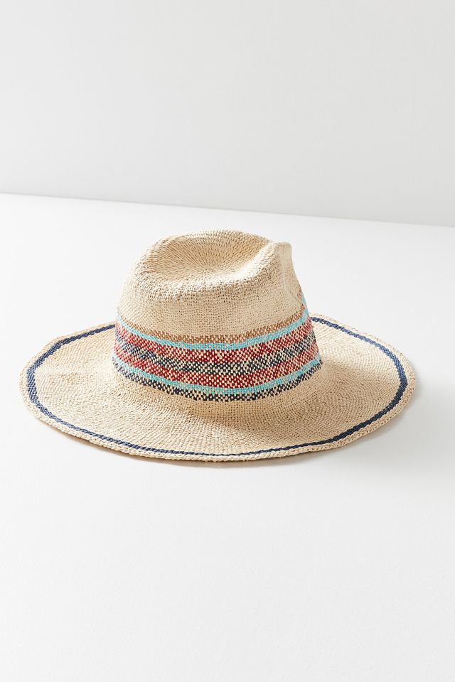 Yarn Dyed Stripe Straw Panama Hat #2