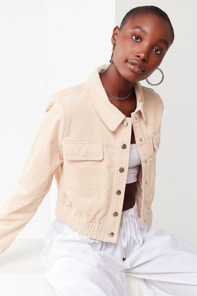 Cropped corduroy shirt best sale