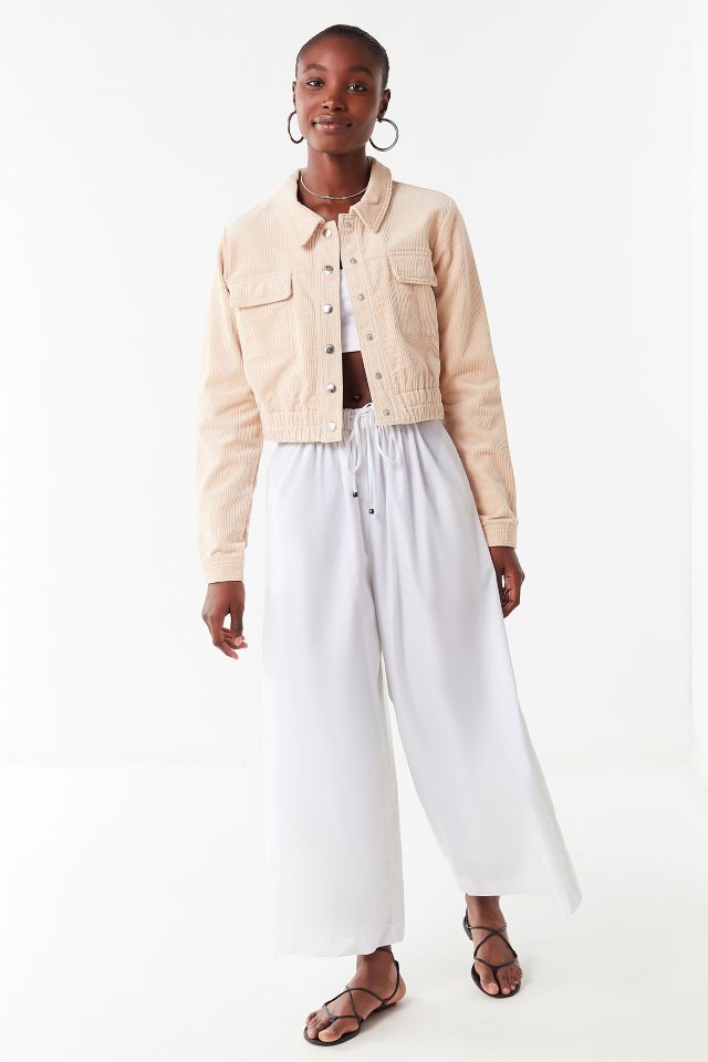 UO No Excuse Cropped Corduroy Jacket #1