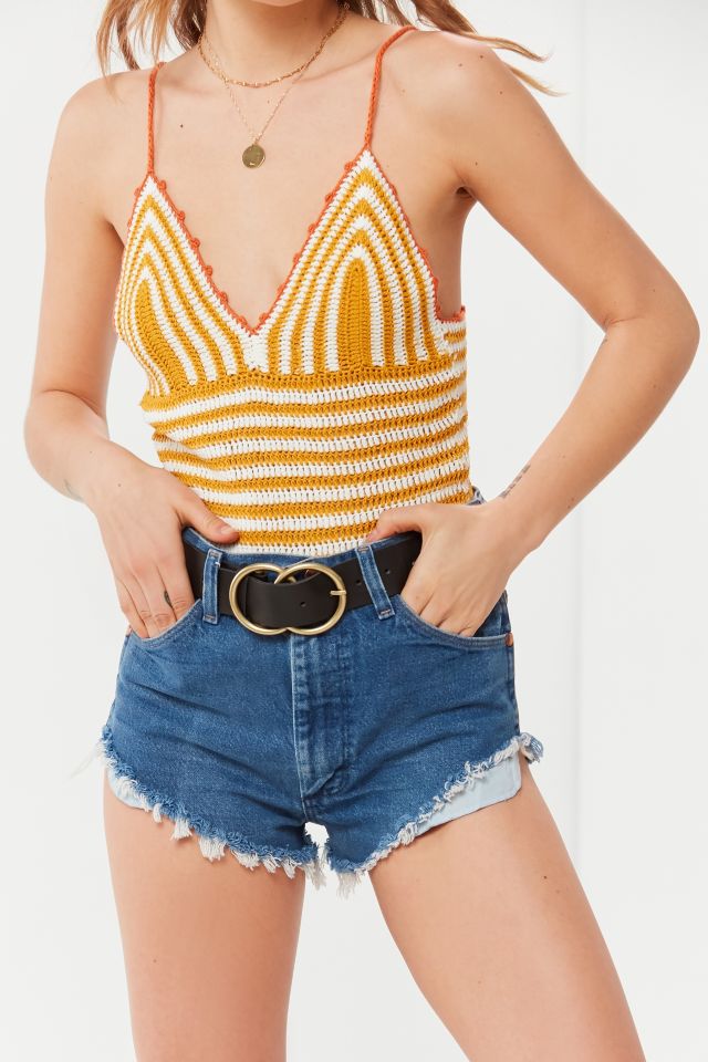 Urban Renewal Remade Wrangler Cutoff Denim Short #5