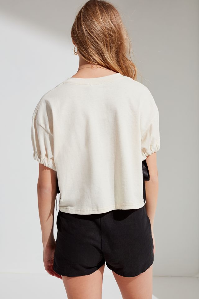 Urban Renewal Recycled Gathered Ribbon Tee #1