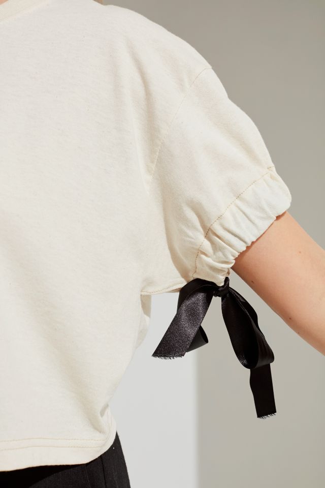 Urban Renewal Recycled Gathered Ribbon Tee #4