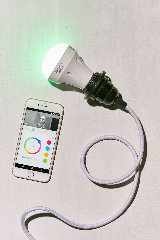 Sharper Image Alexa-Enabled Wi-Fi Color-Changing Smart Bulb 