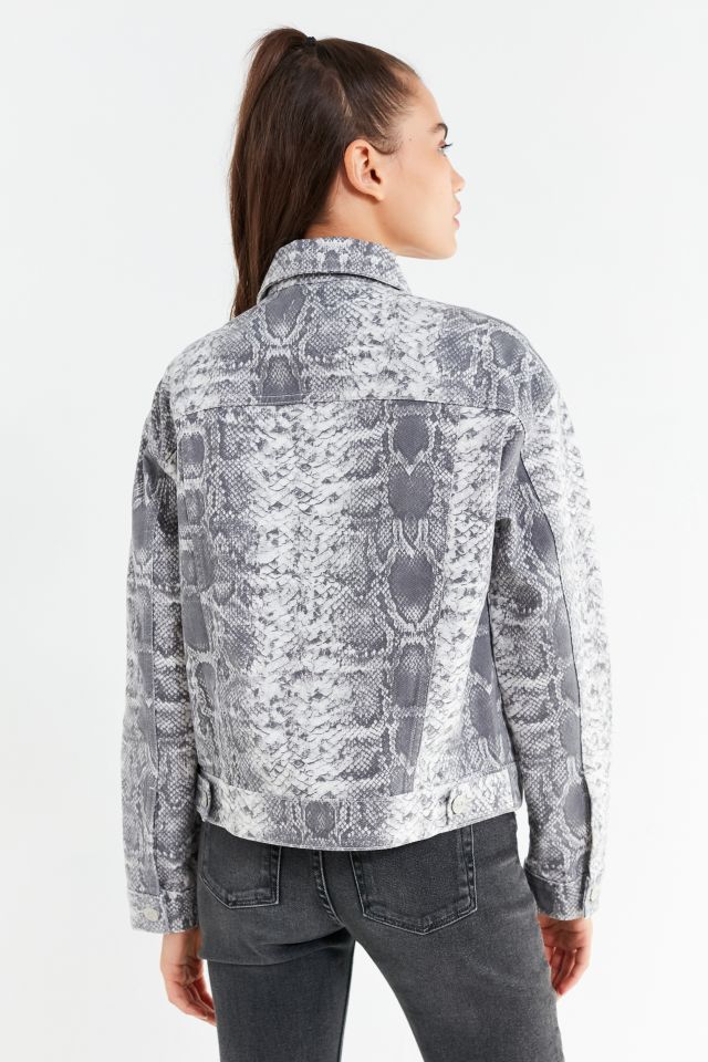 UO Snakeskin Trucker Jacket #2