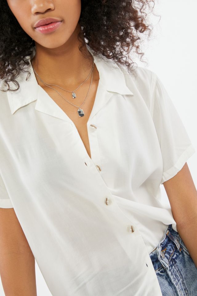 UO Dolores Button-Down Top #1