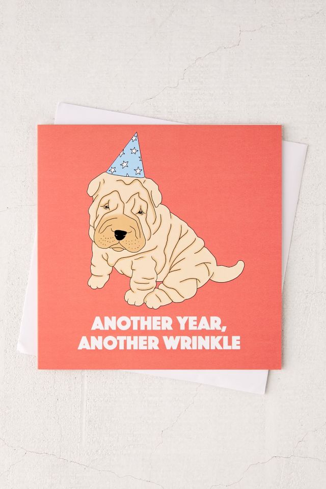 Another Year Another Wrinkle Birthday Card Urban Outfitters