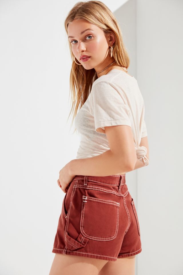 BDG Structured Contrast Stitch Short