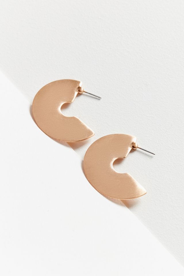 Lena Half-Moon Statement Hoop Earring #1