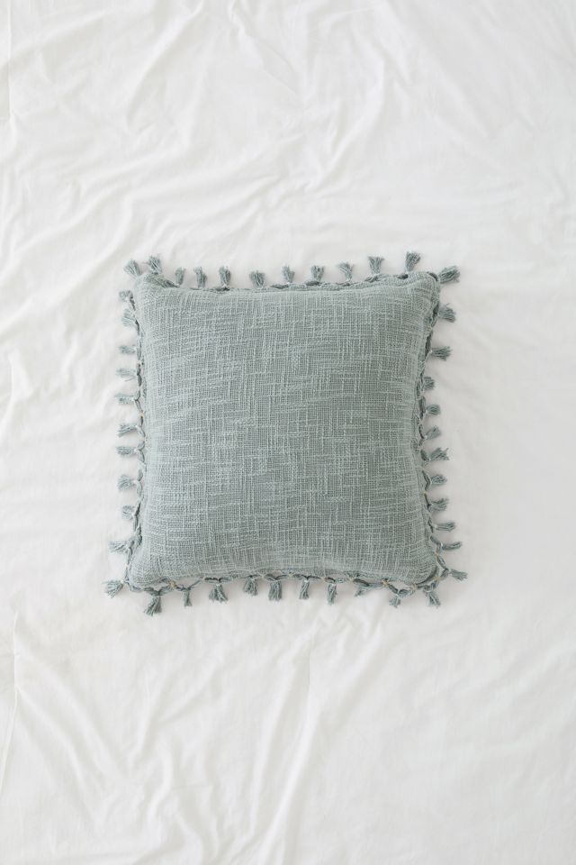 Gemma Fringe Throw Pillow #1