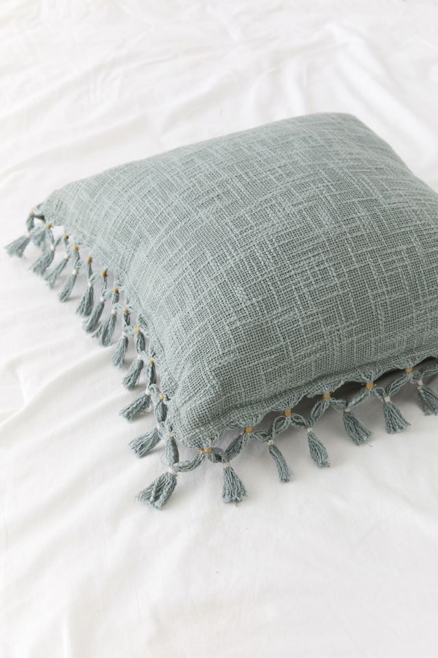Gemma Fringe Throw Pillow #2