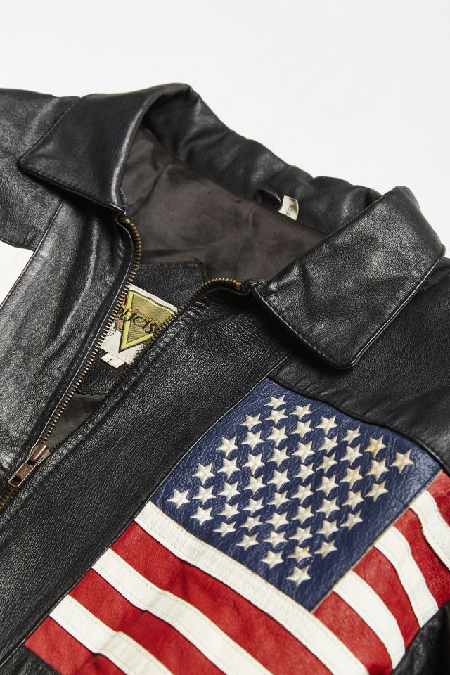Vintage International Leather Bomber Jacket #5