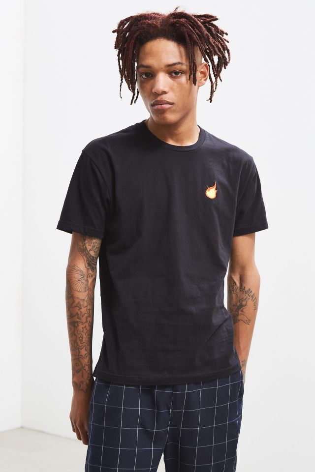 Embroidered Flame Tee #1