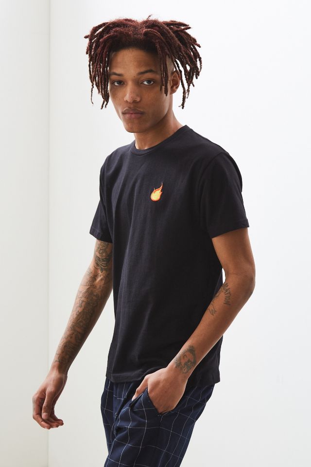Embroidered Flame Tee #2