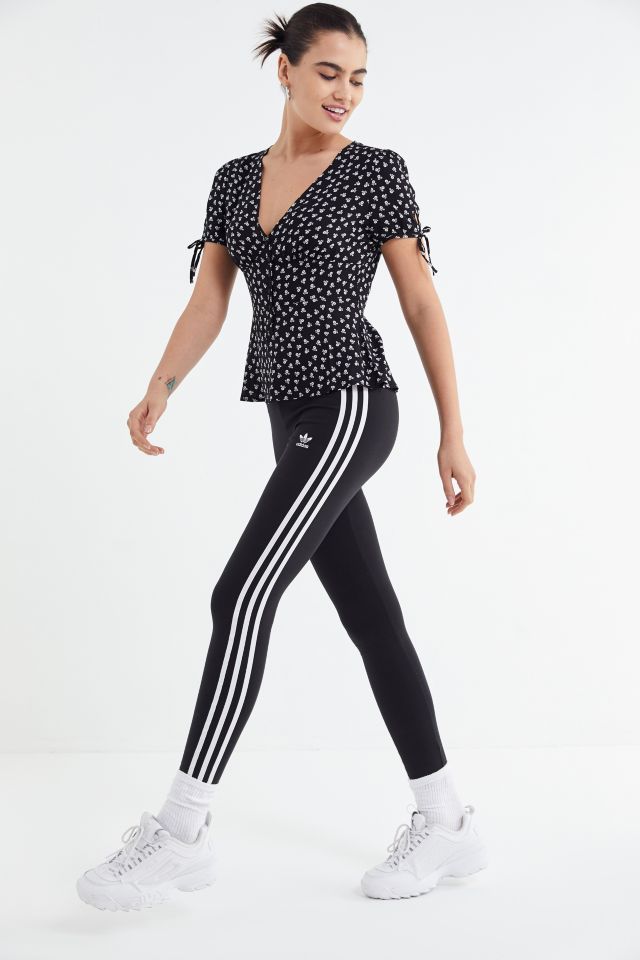 UO Button-Down Tie-Sleeve Blouse #2