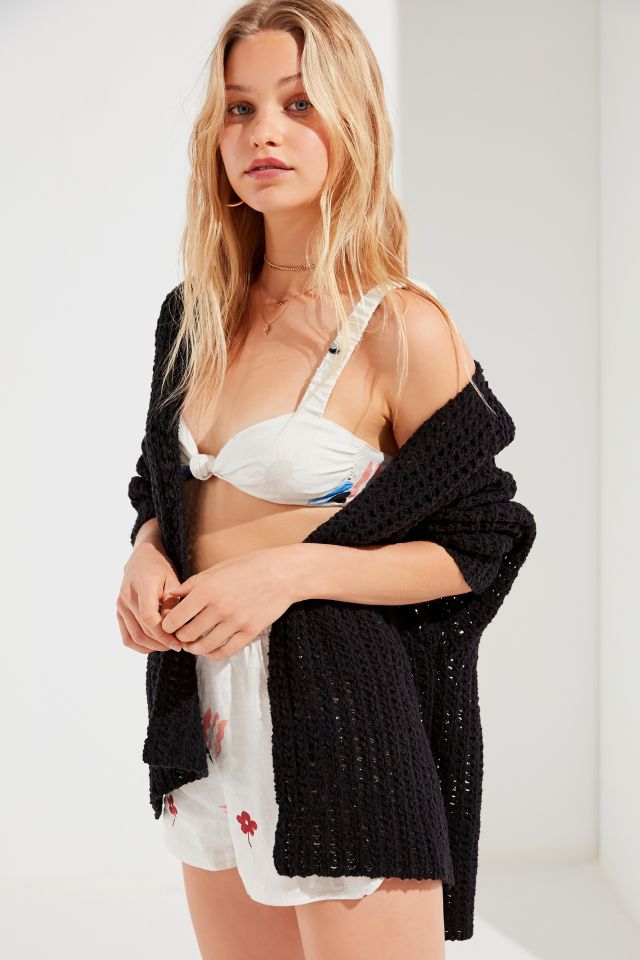 UO Danny Waffle Knit Cardigan #1