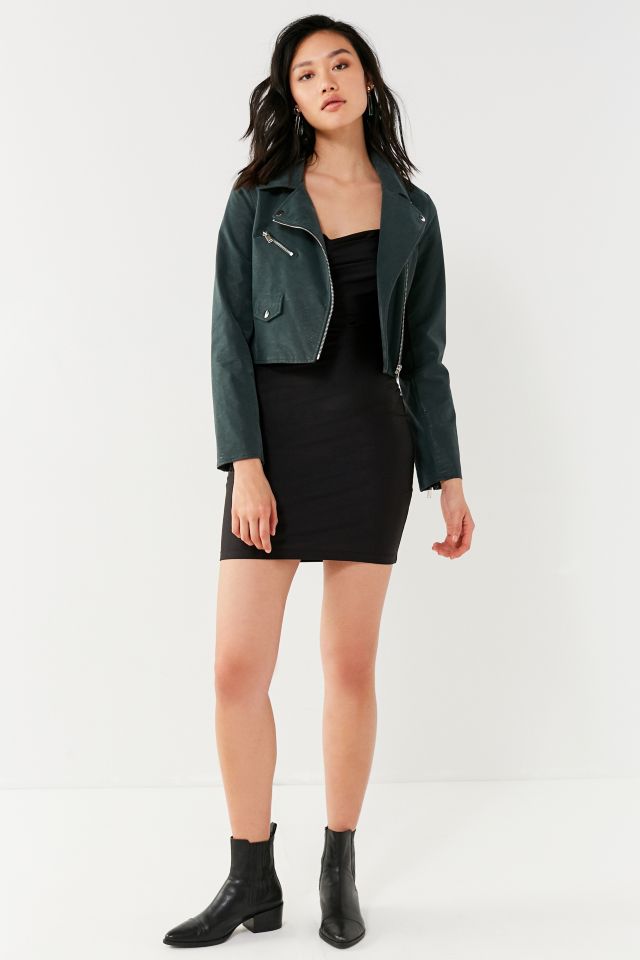 UO Jagger Cowl Neck Bodycon Mini Dress #1