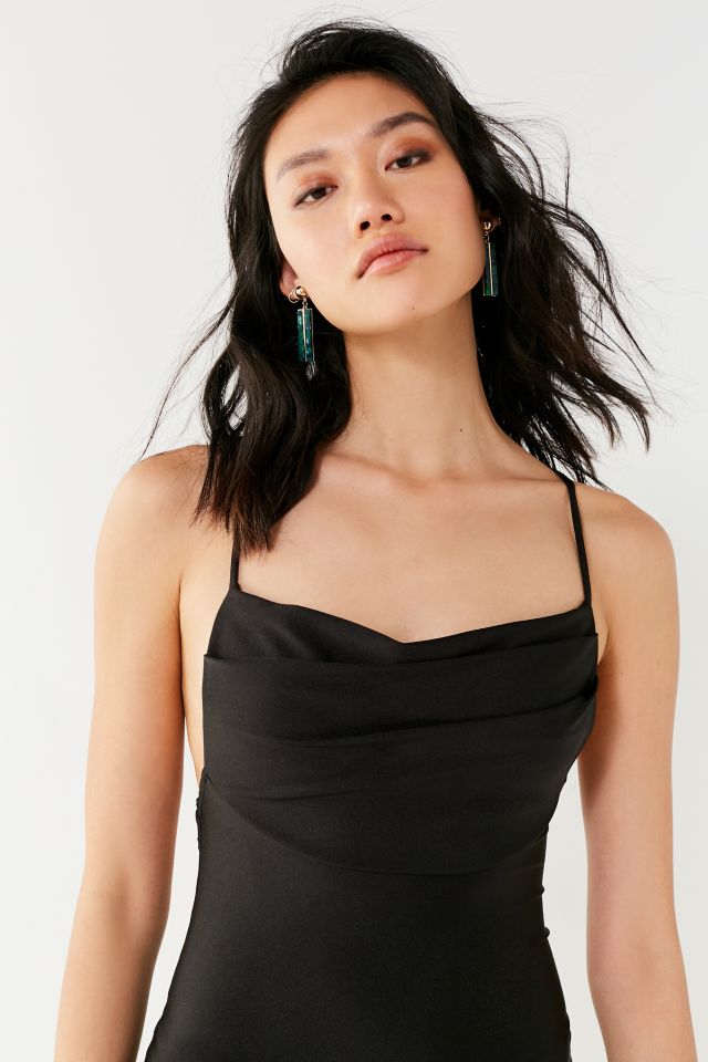 UO Jagger Cowl Neck Bodycon Mini Dress #2