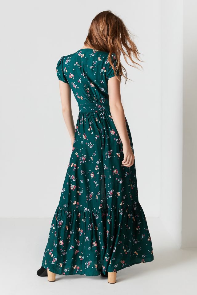 Auguste The Label Plunging Button-Down Maxi Dress #1