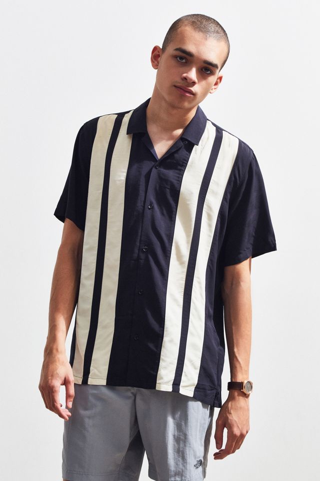 UO Paneled Rayon Bowling Shirt #1