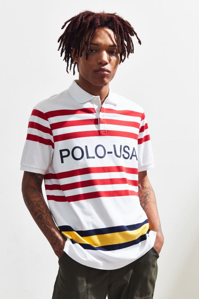 Polo Ralph Lauren Striped USA Polo Shirt #1