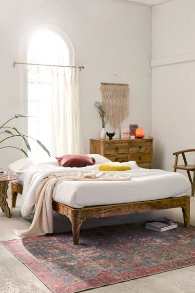 Andrea Carved Platform Bed Urban, Urban Outfitters Bed Frame