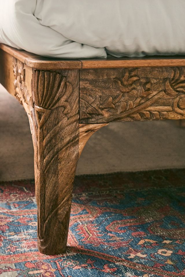 Andrea Carved Platform Bed #4