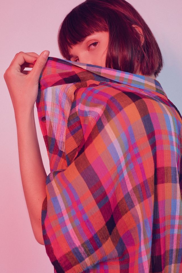 UO Iris Gauzy Button-Down Shirt #1