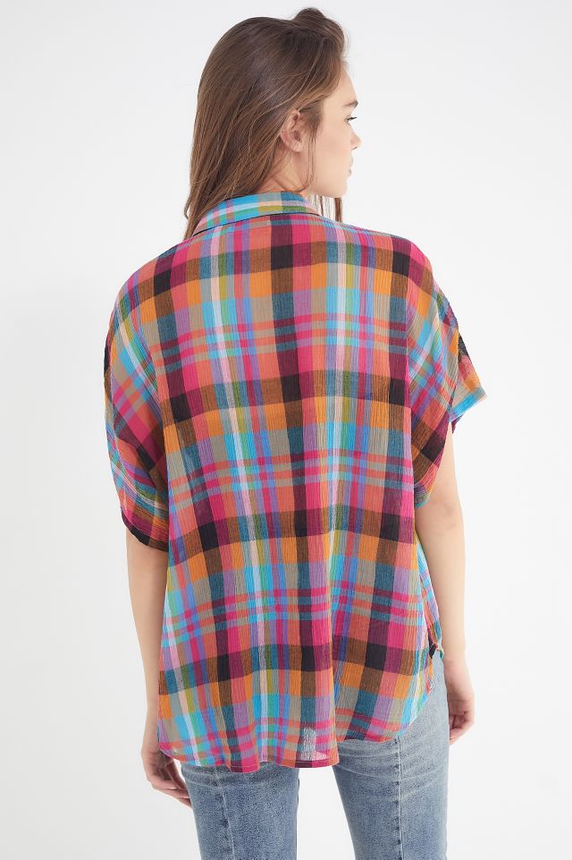 UO Iris Gauzy Button-Down Shirt #3