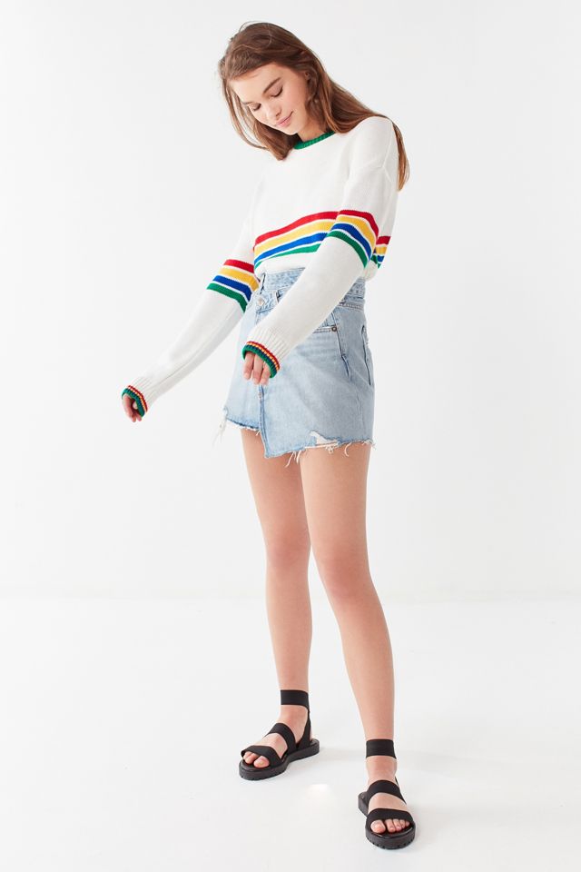 UO Bailey Rainbow Striped Sweater #3