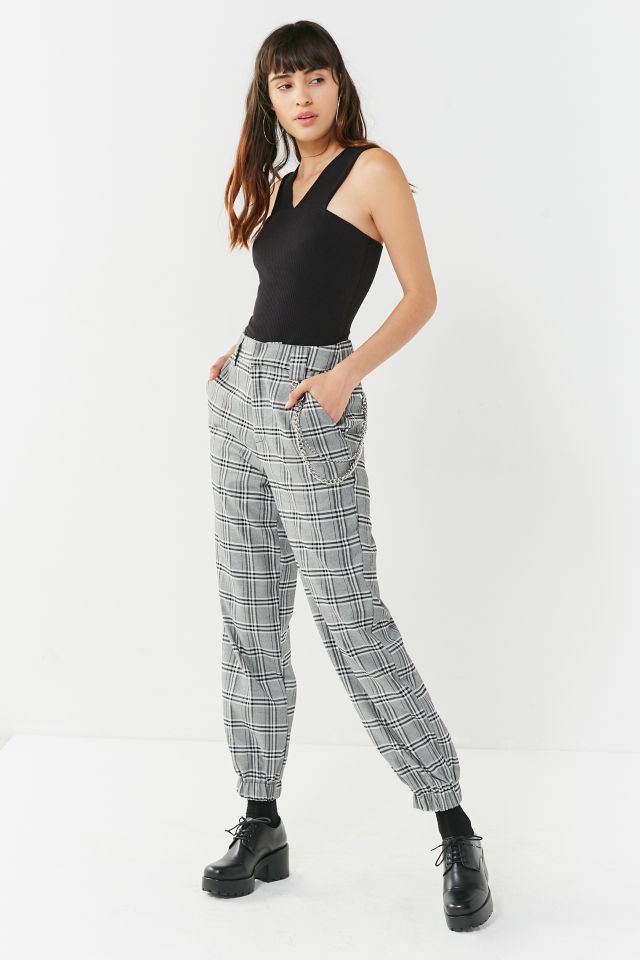 I.AM.GIA Cobain Plaid Relaxed-Fit Chain Pant | Urban Outfitters