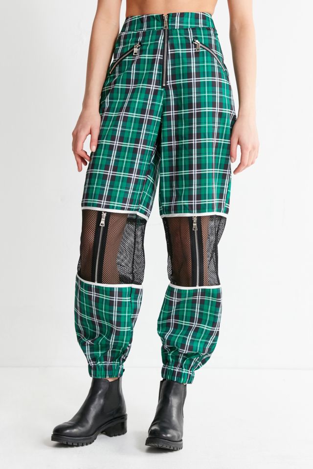 I.AM.GIA. Gwen Sheer Plaid Zipper Pant #1