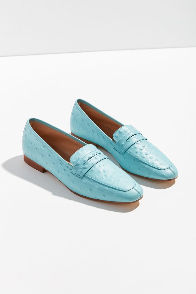 Flâneur en cuir bleu UO #4