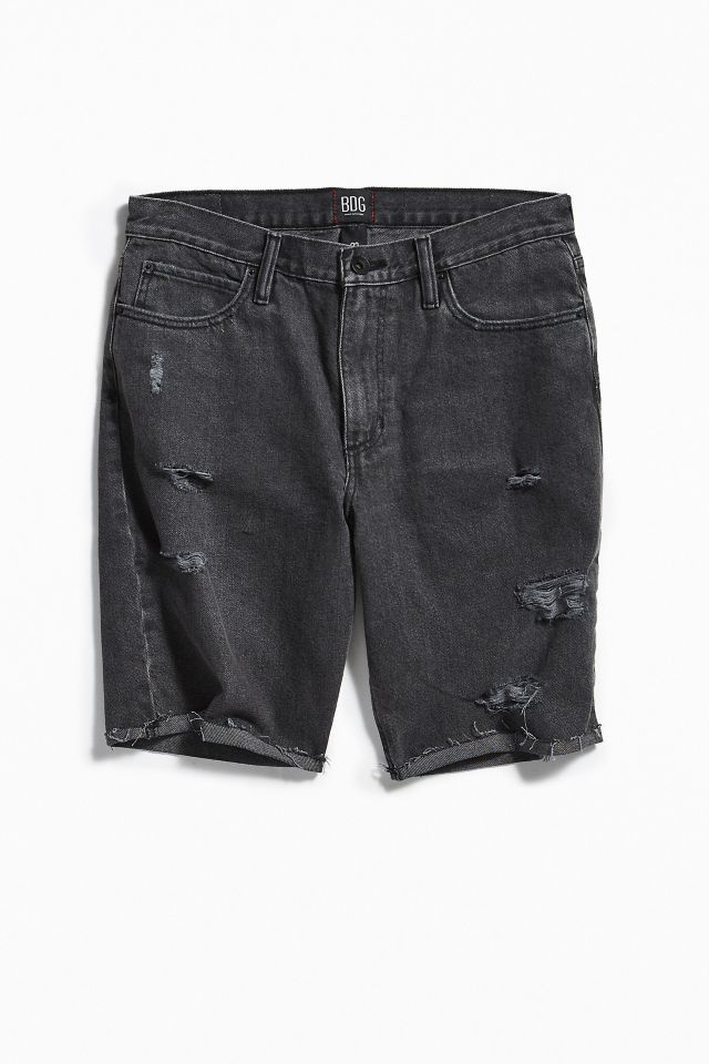 BDG Black Distressed Denim Short