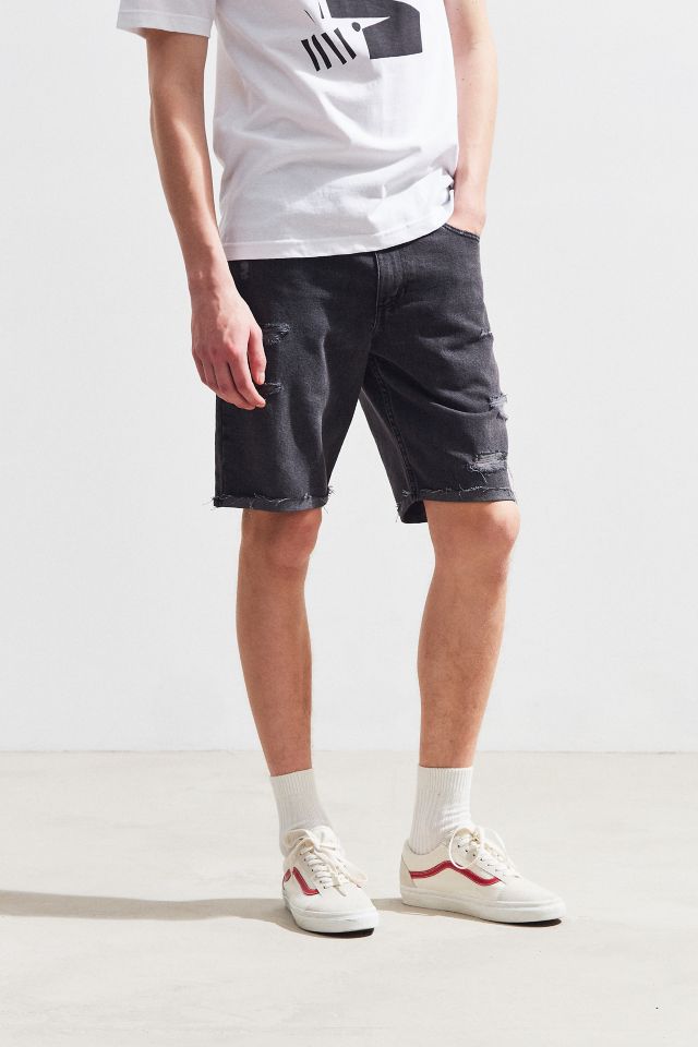 BDG Black Distressed Denim Short #1