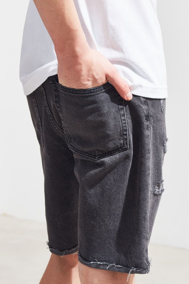 BDG Black Distressed Denim Short #4