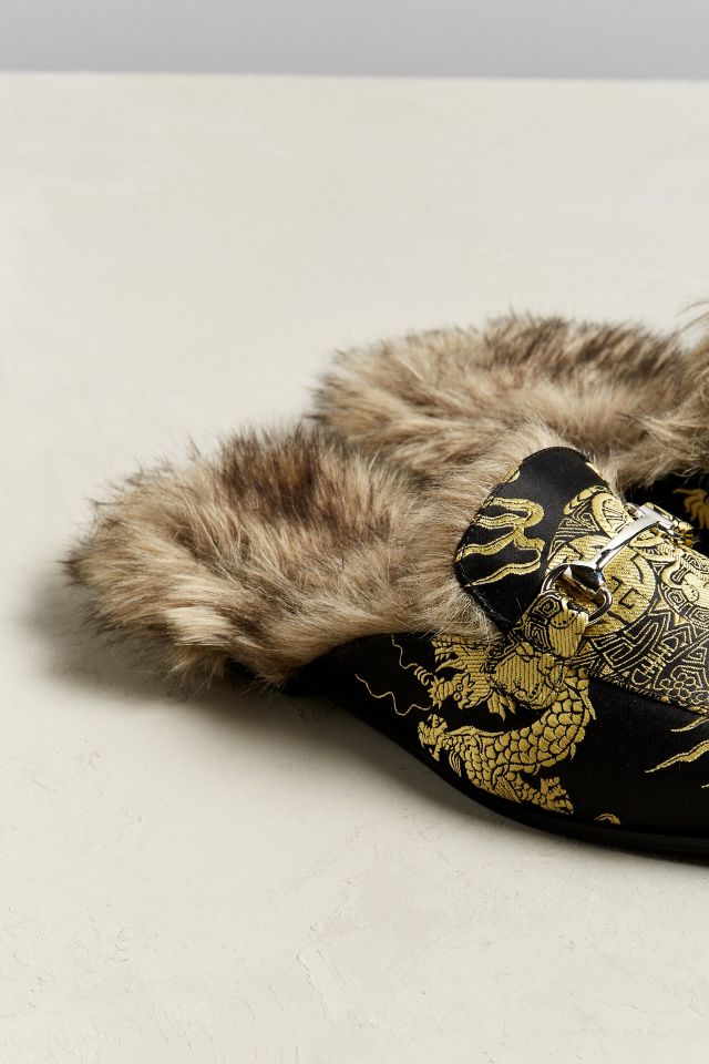 UO Faux Fur Lined Slip-On Loafer #1