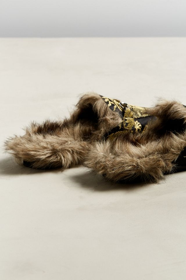 UO Faux Fur Lined Slip-On Loafer #3